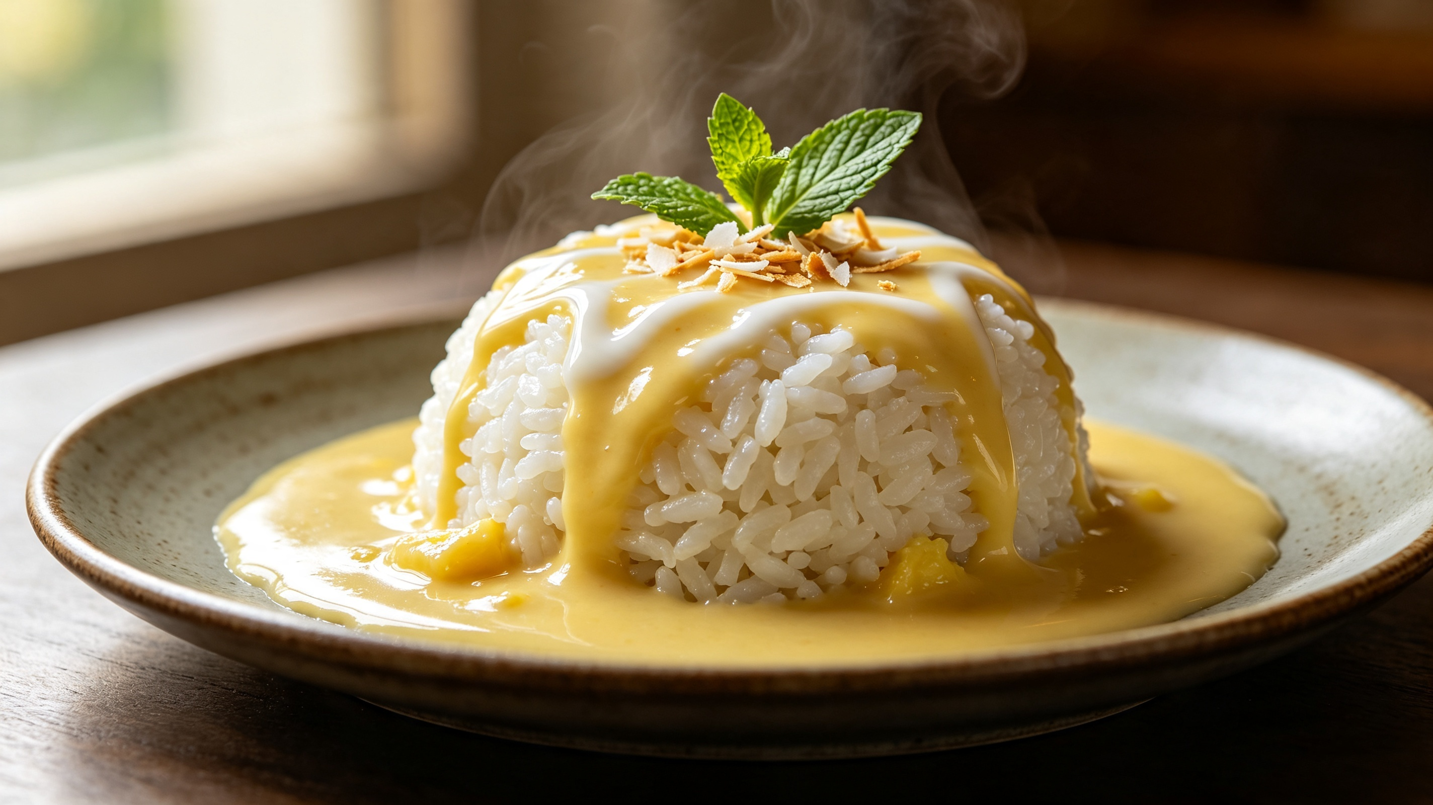 Ketan Durian — ketan dengan saus durian