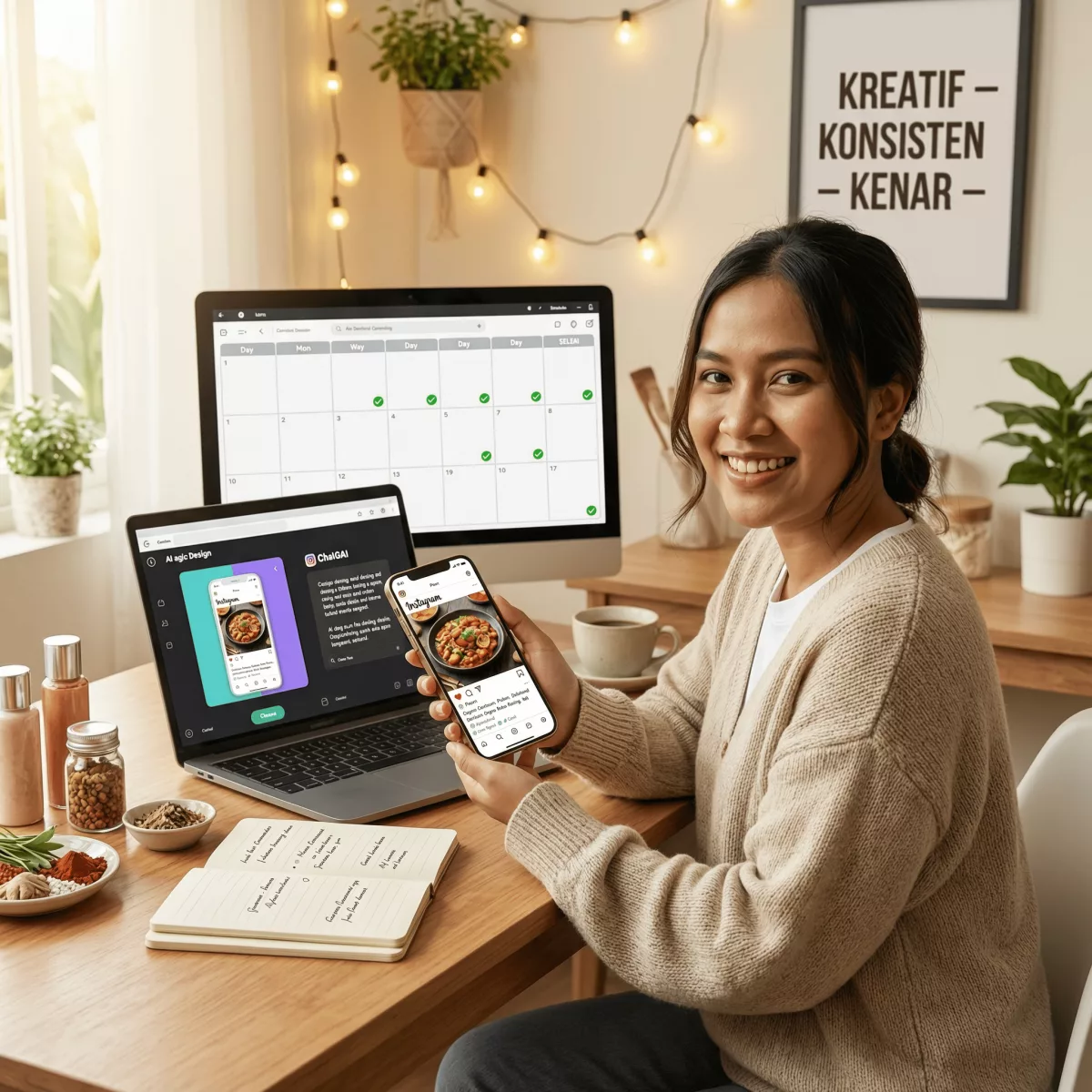 Cara Membuat Konten Instagram dengan AI untuk UMKM 2026 (Panduan Praktis)