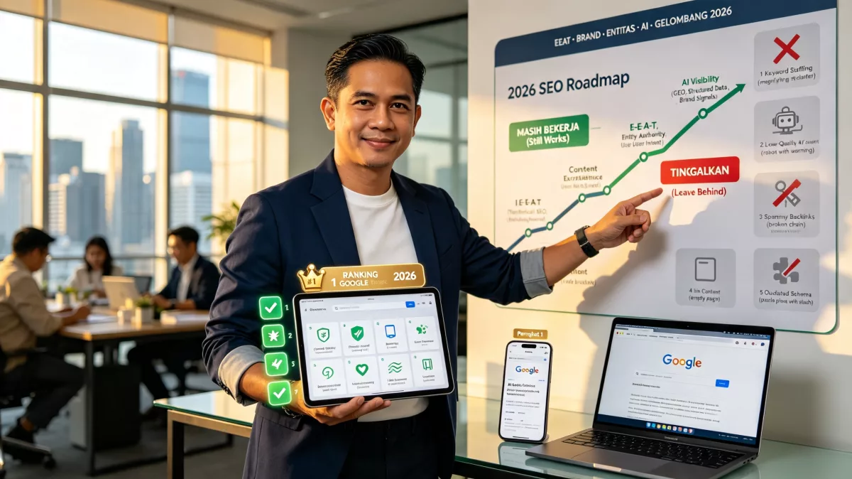 Ranking 1 Google di 2026: 7 Faktor yang Masih Bekerja (dan 5 yang Harus Ditinggalkan)
