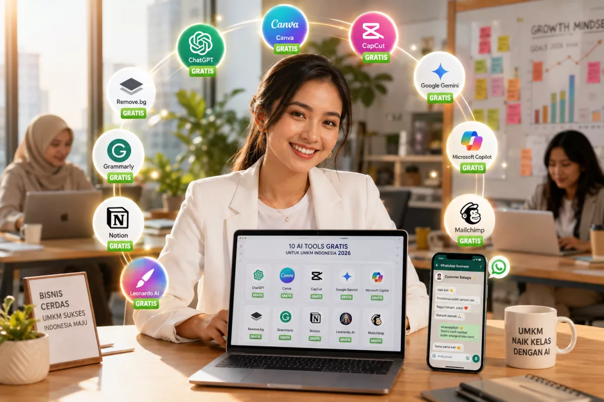 10 Tools AI Gratis untuk UMKM 2026 yang Wajib Dicoba