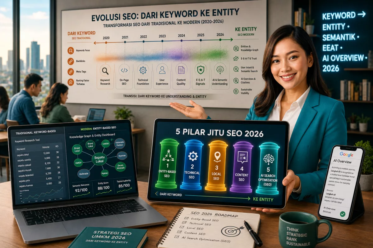 Strategi SEO untuk UMKM 2026: 5 Pilar Jitu dari Keyword ke Entity